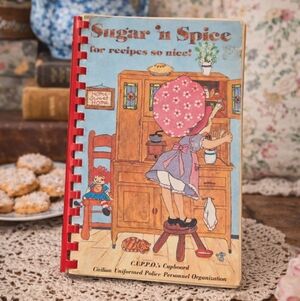 Vintage 1978 Sugar ‘n Spice Cookbook | Holly Hobbie Style | Retro Recipe Book